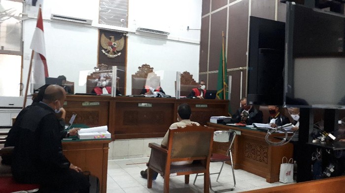 Mulyono bersaksi di sidang Ruslan Buton, di PN Jaksel, Kamis (1/10/20).