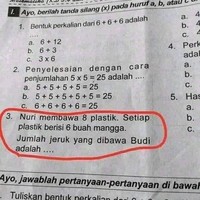 Kalau nama dan buahnya berbeda dari yang diinfokan, bagaimana nih menjawabnya? Jawab menurut keyakinan masing-masing saja kali ya.. Foto: Instagram/@62dagelan