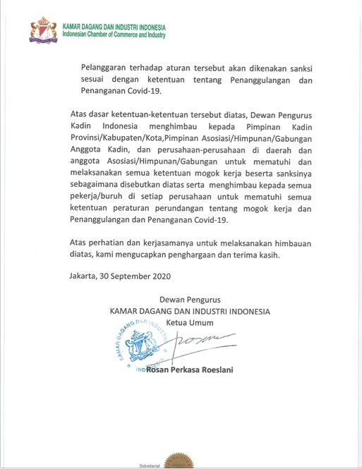 Surat Pengusaha Bocor Buruh Mogok Nasional Bisa Kena Sanksi