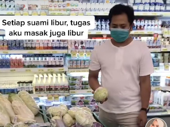 tiktok Kisah uwu suami yang bantu istri memasak