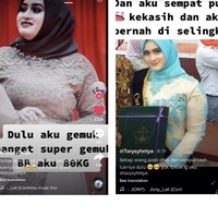 Lewat akun TikToknya @tarysyhntya, Cut Tari Shintya, mengungkapkan kisahnya sukses menurunkan berat badan dari 80 kg menjadi 50 kg hanya dalam 5 bulan. Dia termotivasi menurunkan berat setelah kekasihnya selingkuh darinya. Foto: Screenshot TikTok @tarysyhnty