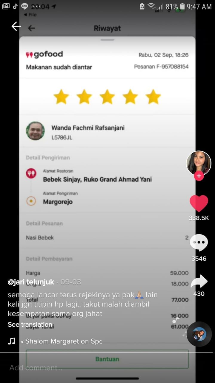Cerita Netizen Diberi Jaminan HP oleh Ojol Gegara Uang Kembalian