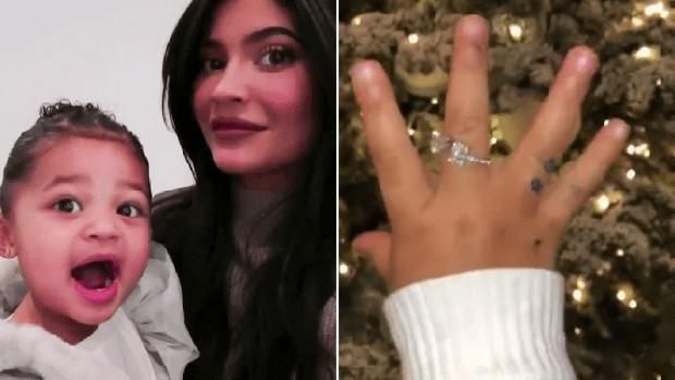 Cincin berlian Stormi hadiah dari Kylie Jenner.
