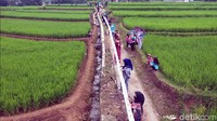 Camat Sukabumi E Suherman mengungkap kegiatan pemecahan rekor selendang batik terpanjang sengaja dilaksanakan sekaligus untuk memperkenalkan Desa Parungseah sebagai desa Agro Eduwisata baru di Kabupaten Sukabumi.  
