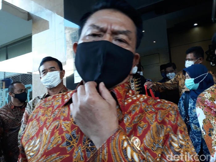 Kepala KSP Moeldoko saat kunjungannya di Yogyakarta, Jumat (2/10/2020)