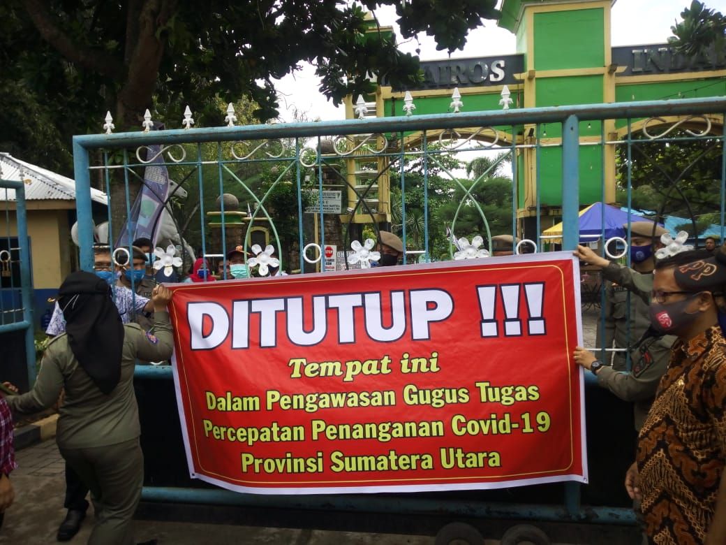Kolam renang viral ada party saat pandemi di Sumut ditutup (Datuk Haris-detikcom)