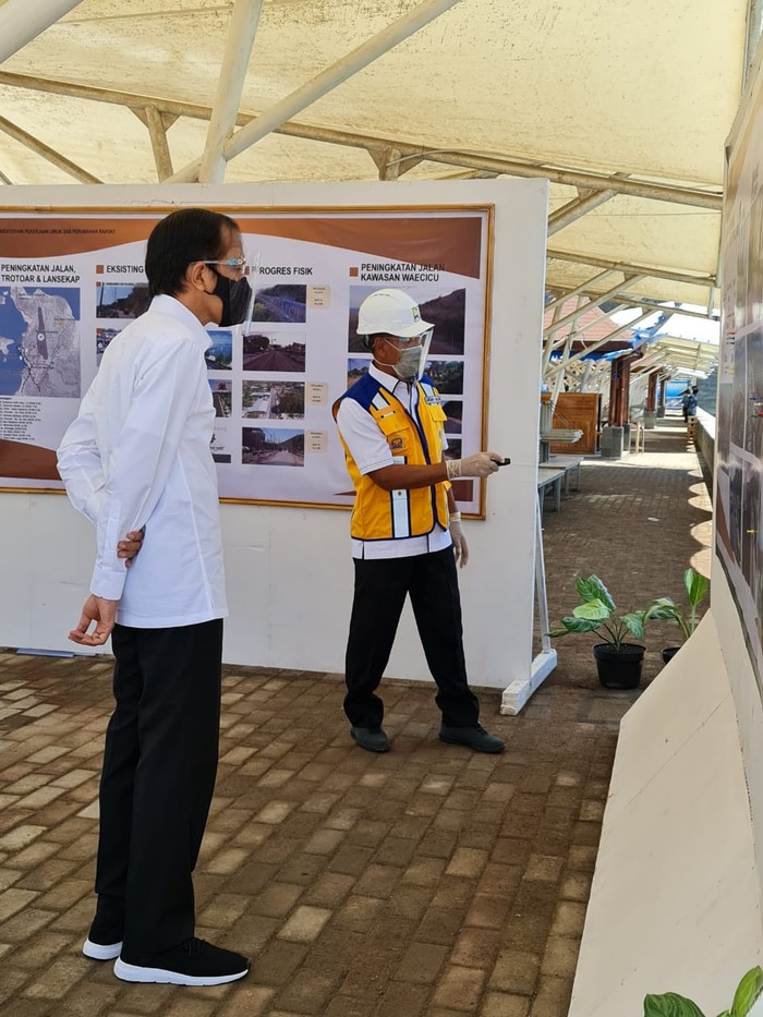 Kunjungan Jokowi ke proyek Brantas Abipraya Labuan Bajo
