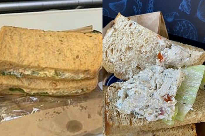 Penumpang First Class British Airway dapat Sandwich Murahan