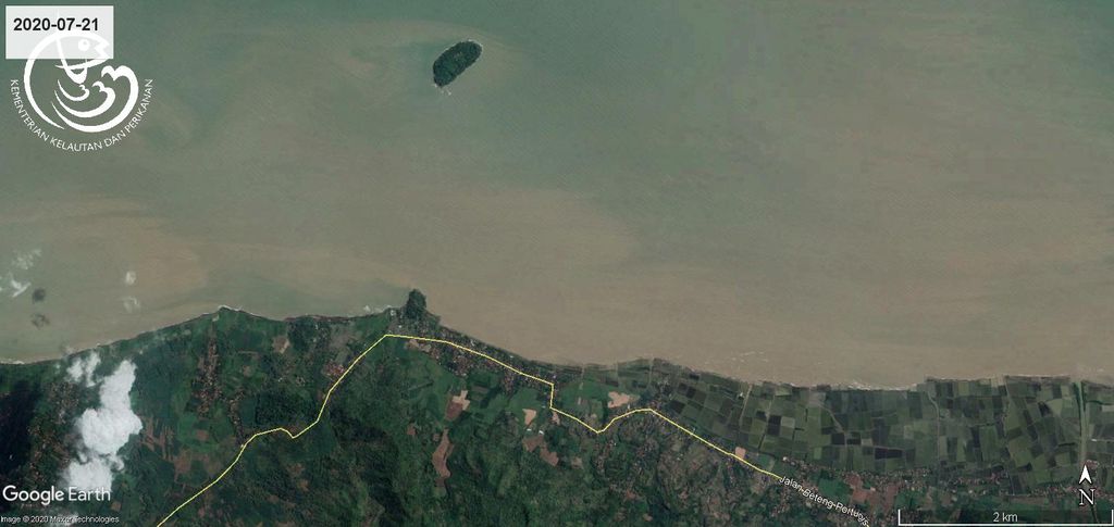 Sedimentasi di Pantai Benteng Portugis