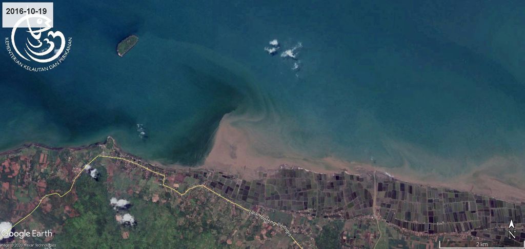 Sedimentasi di Pantai Benteng Portugis