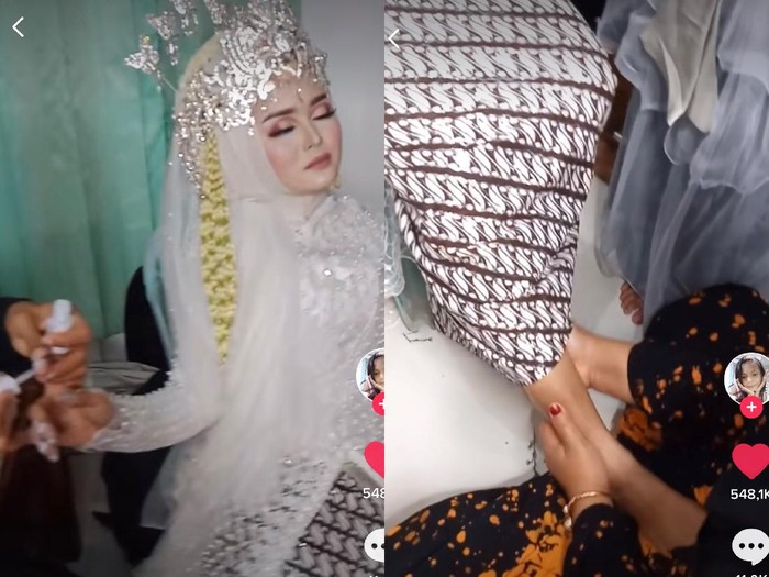 tiktok Pengantin yang dirias okeh Aisyah Naura