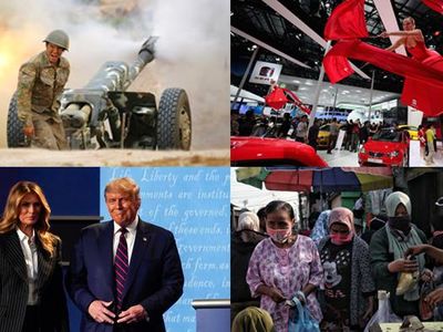 Top 5 Foto Pekan Ini: Perang Armenia vs Azerbaijan-Trump Positif Corona