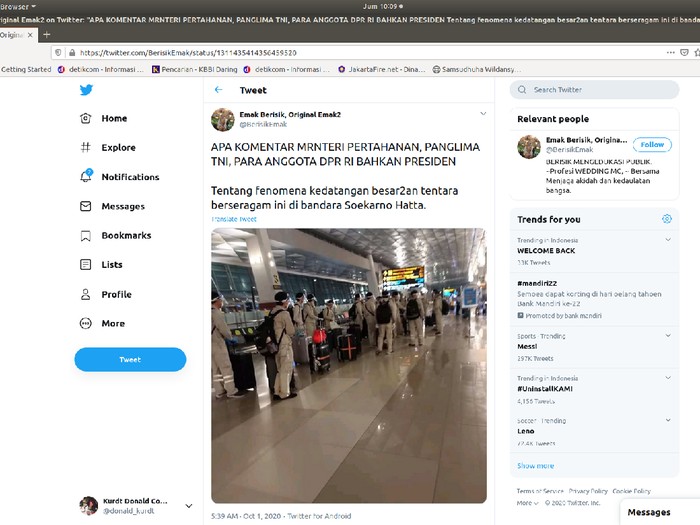 Viral Isu Liar Tentara Berseragam Tiba di Soetta, Ini Analisis Polisi