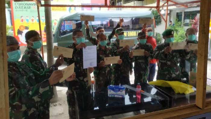 10 anggota kodim Blitar yang sembuh covid
