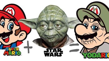 Mario dan Yoda bergabung menjadi Yodario. Foto: Dino Tomic