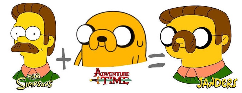 Karakter kartun hybrid