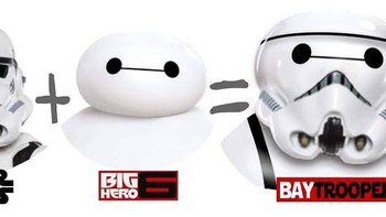 Stormtrooper dan Baymax dari Big Hero 6 bergabung menjadi Baytrooper. Foto: Dino Tomic