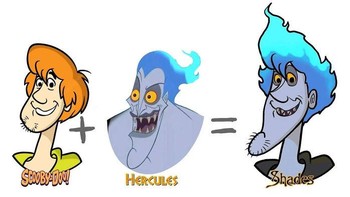 Shaggy dari Scooby Doo dan Hades dari film Hercules bersatu menjadi Shades. Foto: Dino Tomic