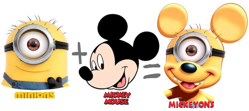 Karakter kartun hybrid