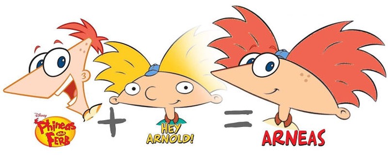 Karakter kartun hybrid