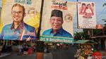 Deretan Spanduk Kampanye Calon Wali Kota Tangsel