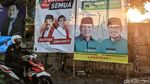 Deretan Spanduk Kampanye Calon Wali Kota Tangsel