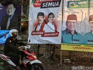 Benyamin-Pilar Dominan di Survei Pilkada Tangsel, Kejaran Muhamad-Sara Diragukan