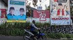 Deretan Spanduk Kampanye Calon Wali Kota Tangsel