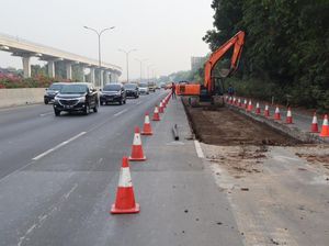 Perbaikan Jalan di Tol Jagorawi, Lalu Lintas Arah Cibubur Macet 4 Km