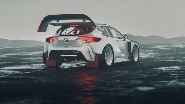 Perkiraan desain Toyota Corolla GR.