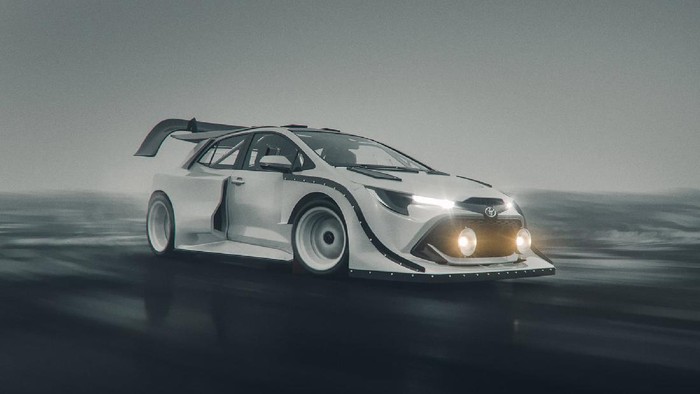 Render Toyota Corolla GR Perkiraan desain Toyota Corolla GR.