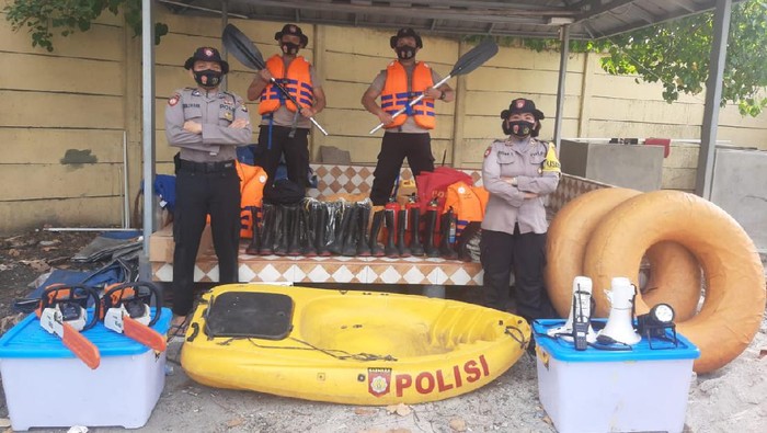 Satgas penanganan banjir jajaran Polres Pelabuhan Tanjung Priok
