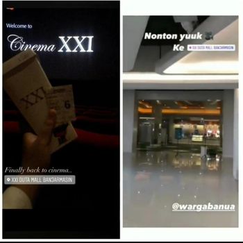 Viral bioskop di Duta Mal Banjarmasin (Risanta/detikcom)