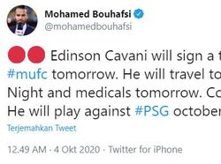 Netizen Pamer Cavani Berseragam Man United