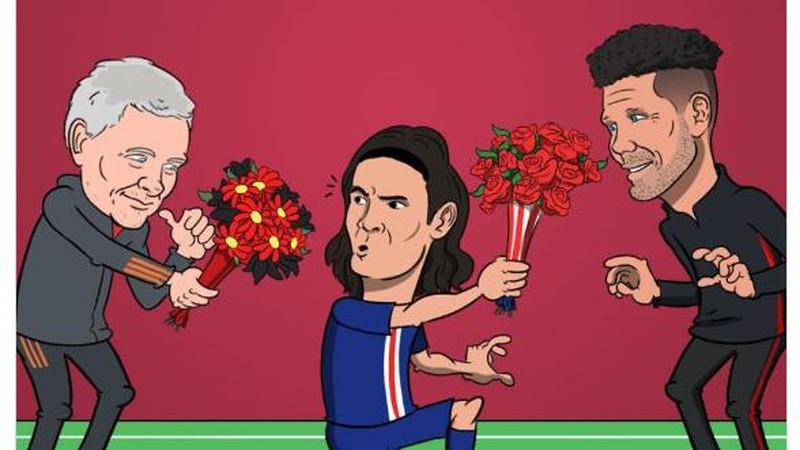 Menjelang penutupan bursa transfer musim panas, Edison Cavani dikabarkan ke Man United. Netizen pun meramaikan dengan mengedit Cavani berseragam Setan Merah.
