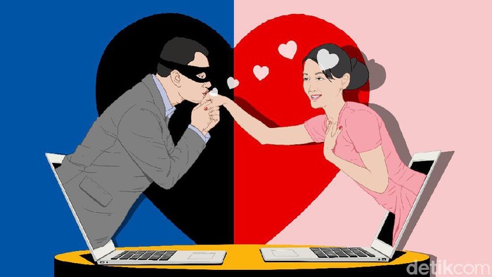 Ilustrasi Kencan Online