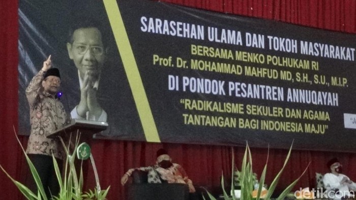 menkpolhukam Mahfud MD hadiri Sarasehan Ulama dan tokoh masyarakat di Ponpes Annuqayah Guluk-guluk Kabupaten Sumenep
