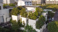 Rumah ini dirancang untuk dapat ditanami pohon sebanyak mungkin. Istimewa/Dezeen.