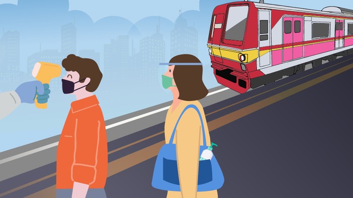 Tips aman gunakan KRL saat pandemi COVID-19