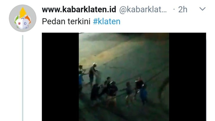 Video massa ribut di Pedan, Klaten, Minggu (4/10/2020)