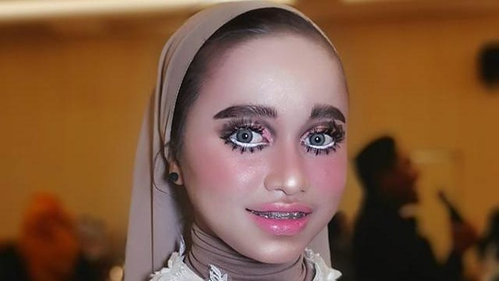 Athilla Dhun Hasil makeup baby doll Athilla Dhun