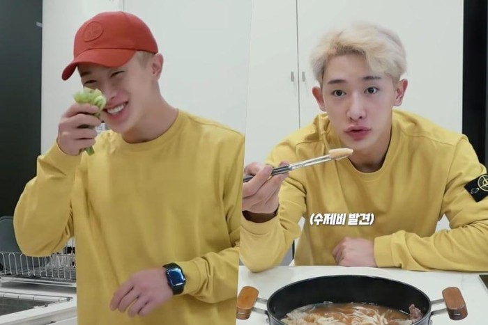 Koten masak dan mukbang Wonho dan Chanwoo IKON Bikin Konten YouTube Masak dan Mukbang