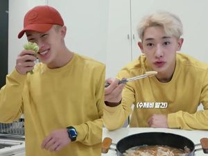 Wonho dan Chanwoo IKON Bikin Konten YouTube Masak dan Mukbang