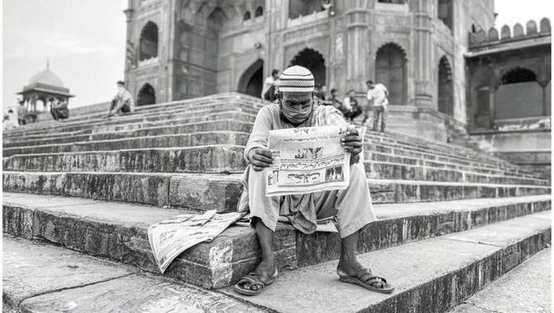 Suasana New Delhi pasca lockdown.