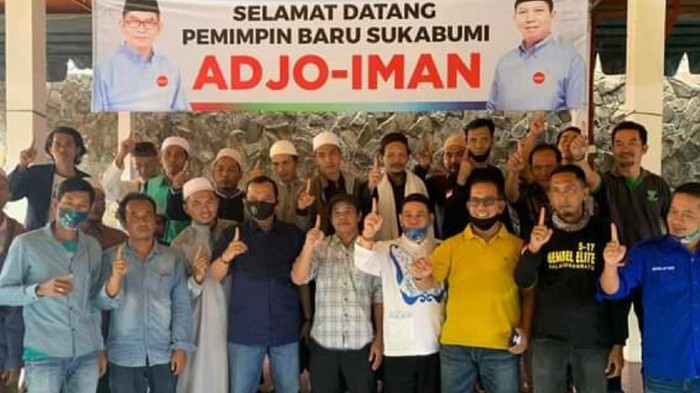 Paslon Adjo-Iman di Pilbup Sukabumi 2020.