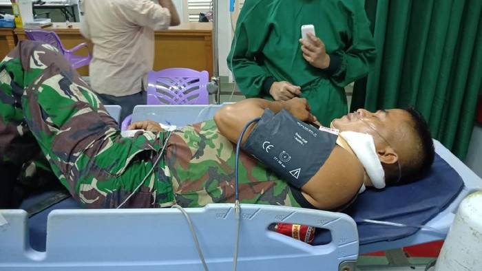 Sertu Ismail Karaeng masih dalam perawatan usai jadi korban pembacokan.
