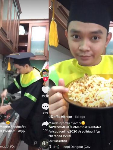 Ada ada Saja Mahasiswa Ini Viral karena Wisuda Sambil 