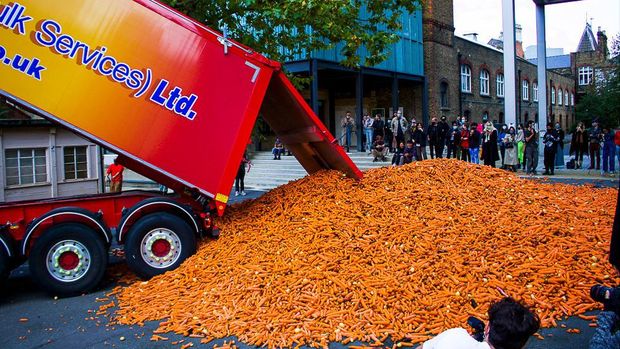 Wortel 31 ton dibuang demi karya seni Wortel 31 ton dibuang demi karya seni