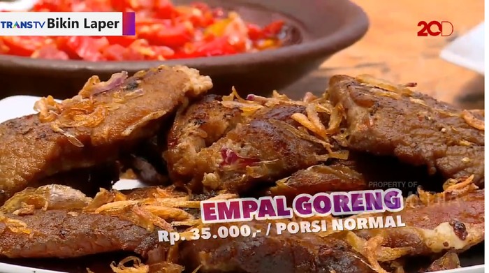 Bikin Laper! Lahap Makan Empal Super Empuk Pakai Rujak Kangkung  Jawa