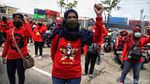 Buruh di Tanjung Priok Juga Gelar Aksi Tolak Omnibus Law